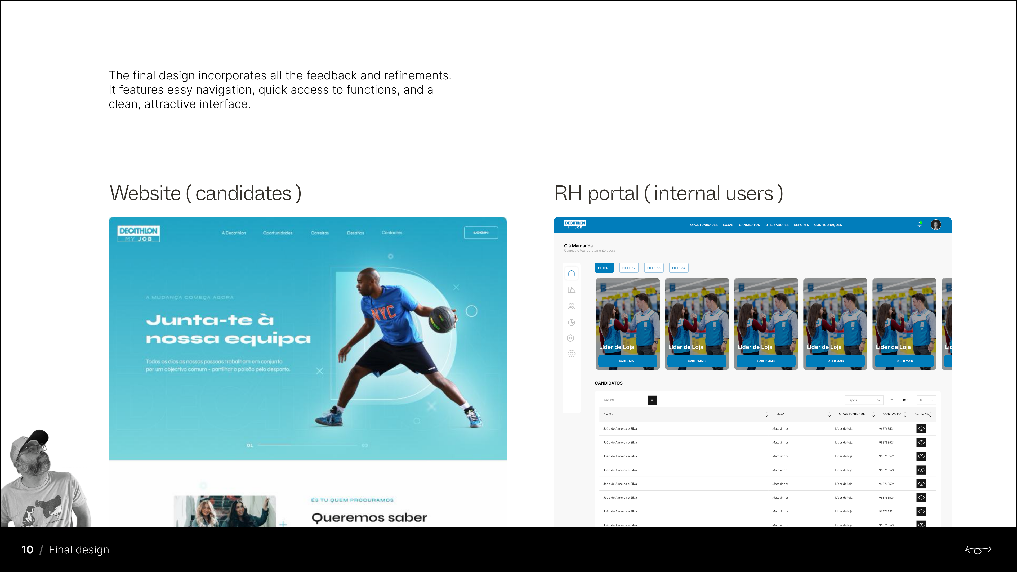 MyJob — Decathlon Jobs website and HR portal final design